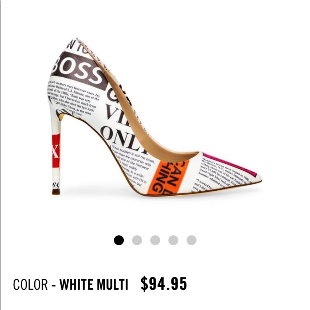 Steve Madden Vala Heel White Multi